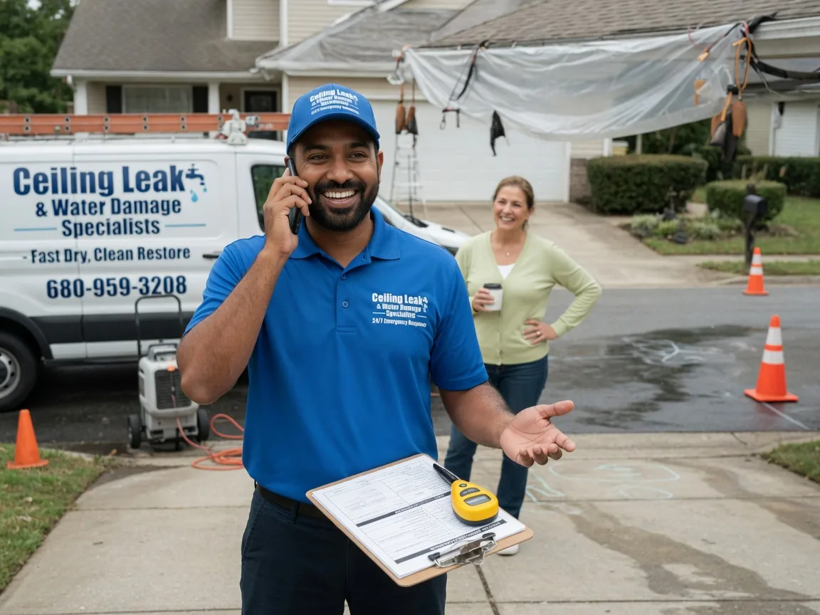Ceiling Leak Cleanup Koeltztown, MO FAQs